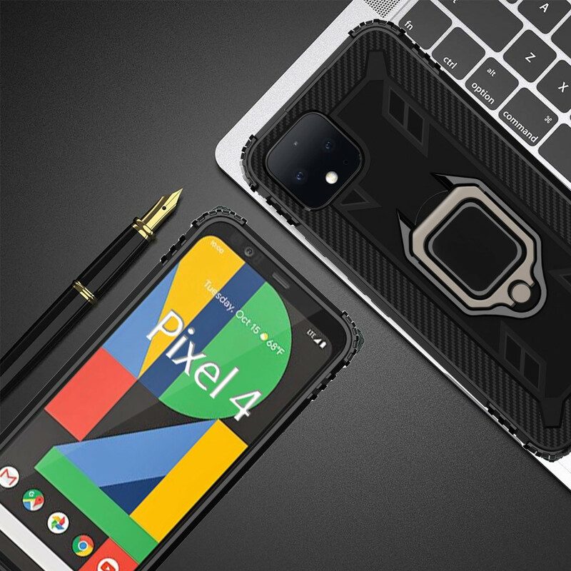 Handyhülle Für Google Pixel 4 Ring Und Kohlefaser