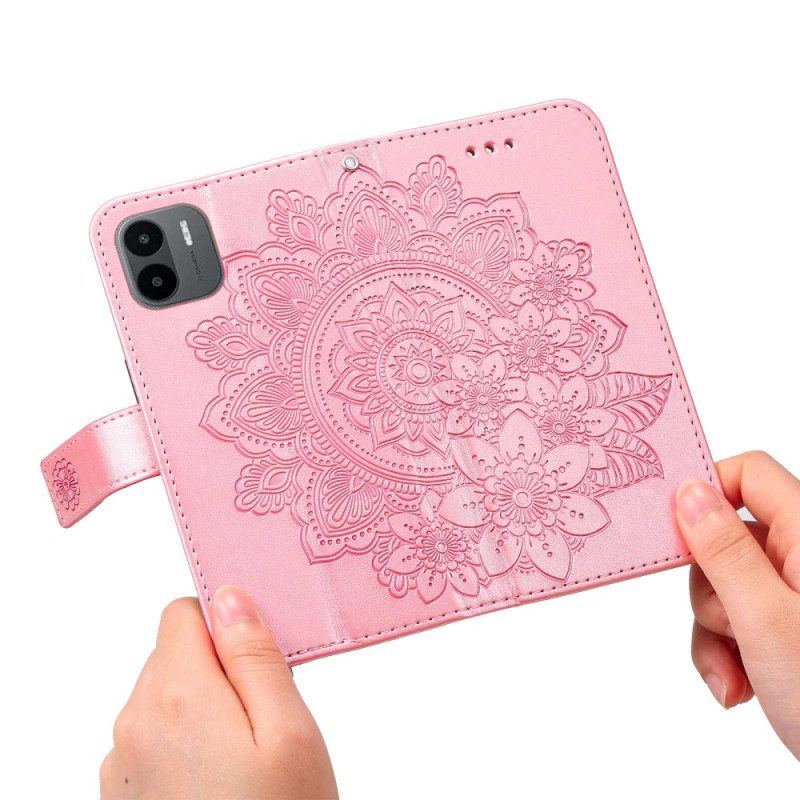 Lederhüllen Für Xiaomi Redmi A1 Blumen-mandala