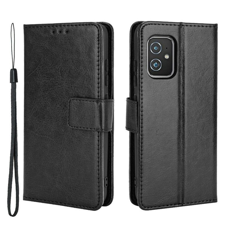 Flip Case Für Asus Zenfone 8 Auffälliges Kunstleder