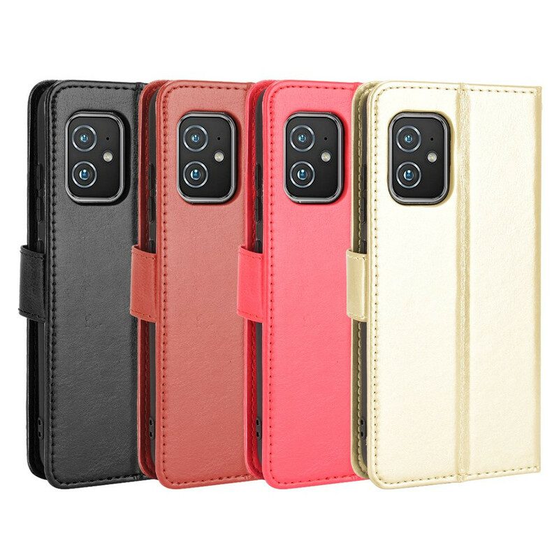 Flip Case Für Asus Zenfone 8 Auffälliges Kunstleder