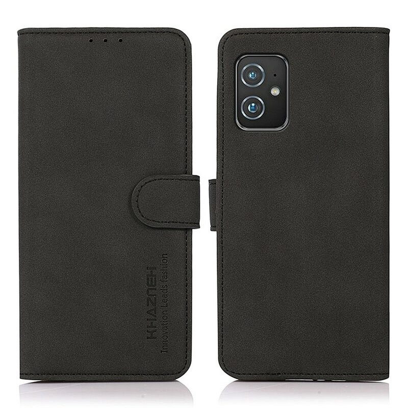 Flip Case Für Asus Zenfone 8 Khazneh Modischer Ledereffekt