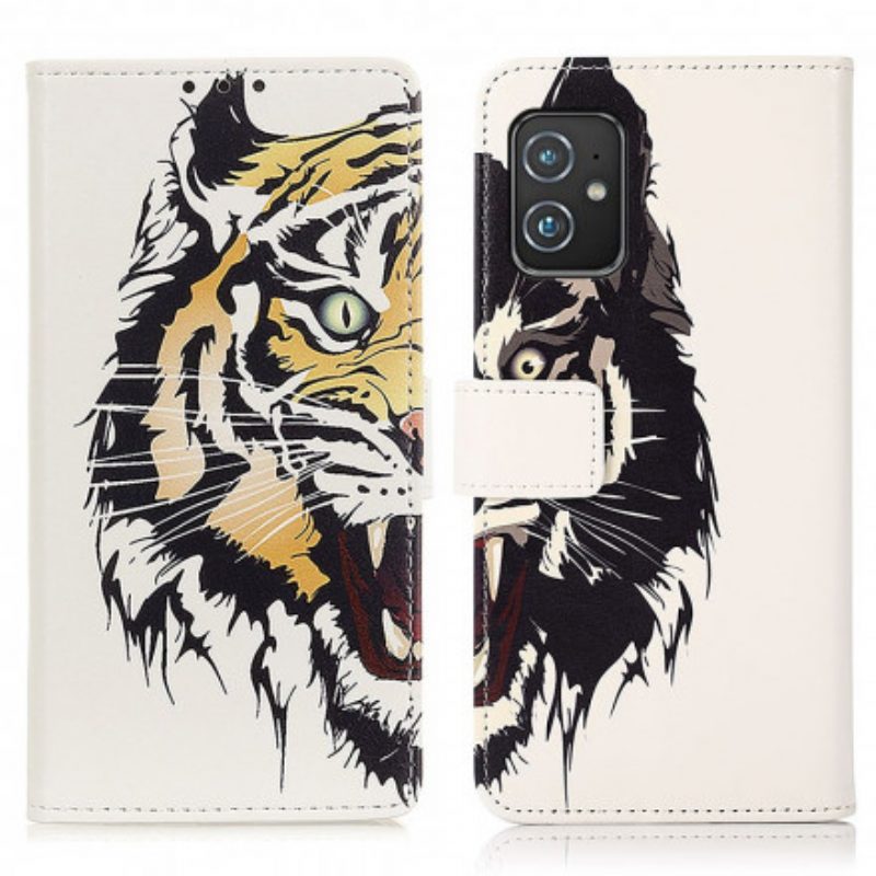 Flip Case Für Asus Zenfone 8 Wilder Tiger