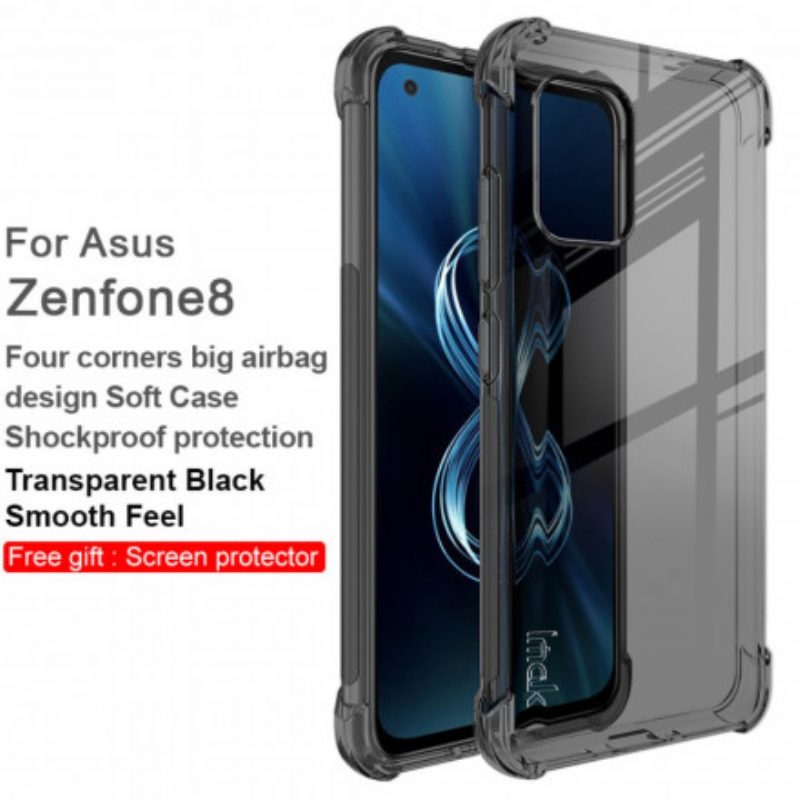 Hülle Für Asus Zenfone 8 Transparentes. Seidiges Imak