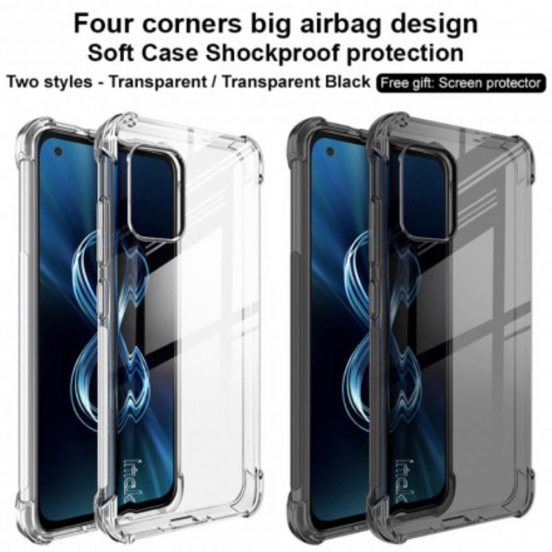 Hülle Für Asus Zenfone 8 Transparentes. Seidiges Imak