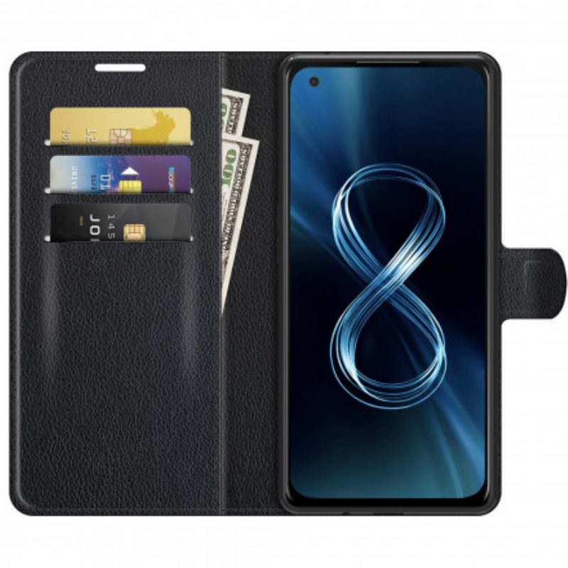 Lederhüllen Für Asus Zenfone 8 Klassisches Kunstleder