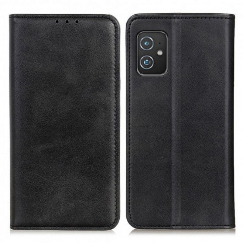 Schutzhülle Für Asus Zenfone 8 Flip Case Klassisches Spaltleder