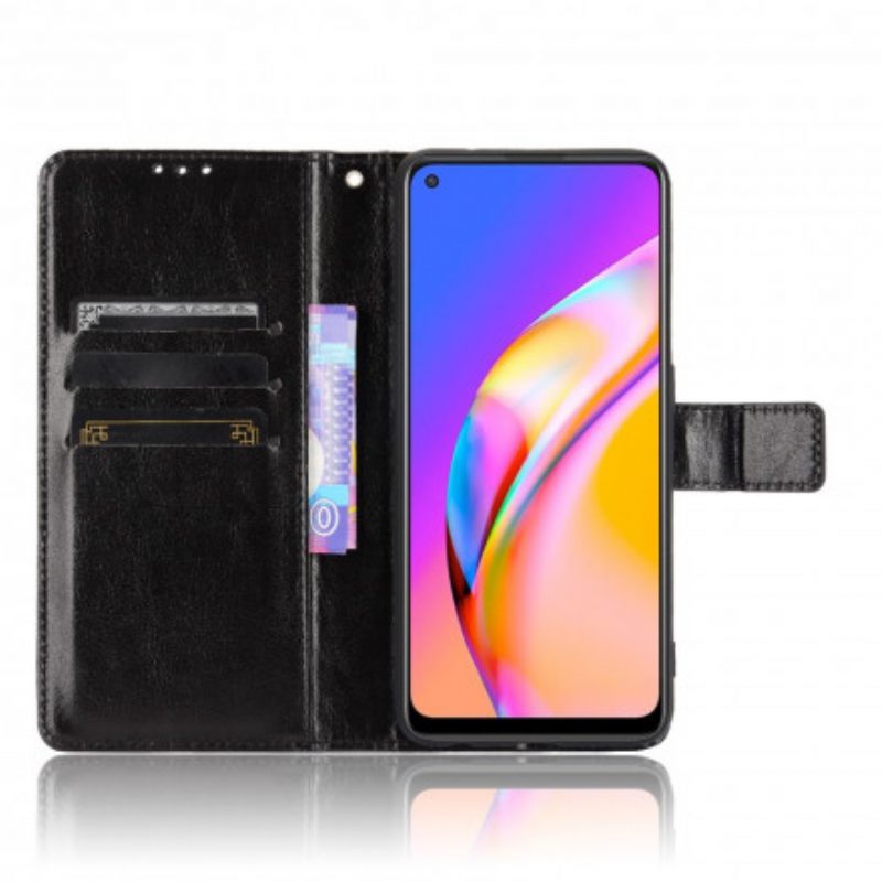 Flip Case Für Oppo A94 5G Auffälliges Kunstleder