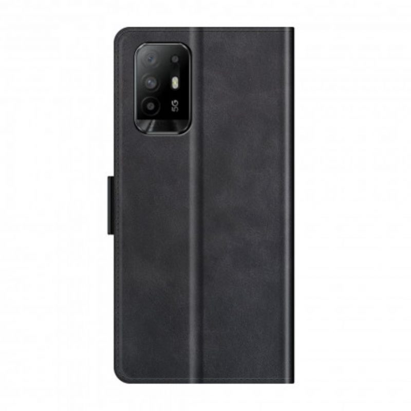 Flip Case Für Oppo A94 5G Flip Case Doppelte Klappe