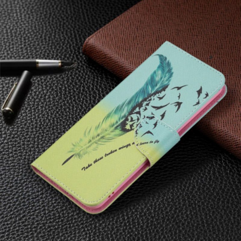 Flip Case Für Oppo A94 5G Fliegen Lernen