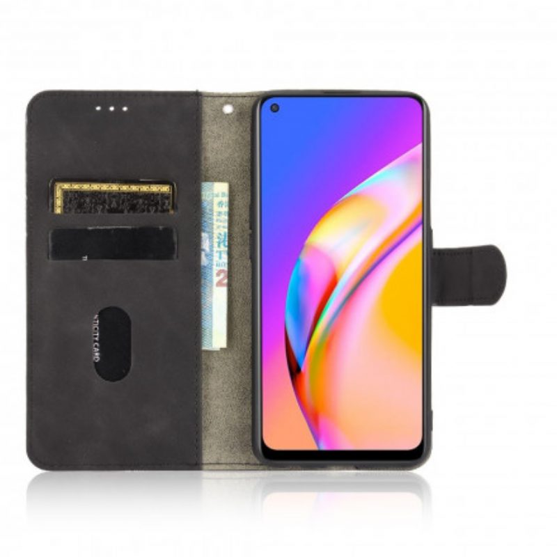 Flip Case Für Oppo A94 5G Hautberührung