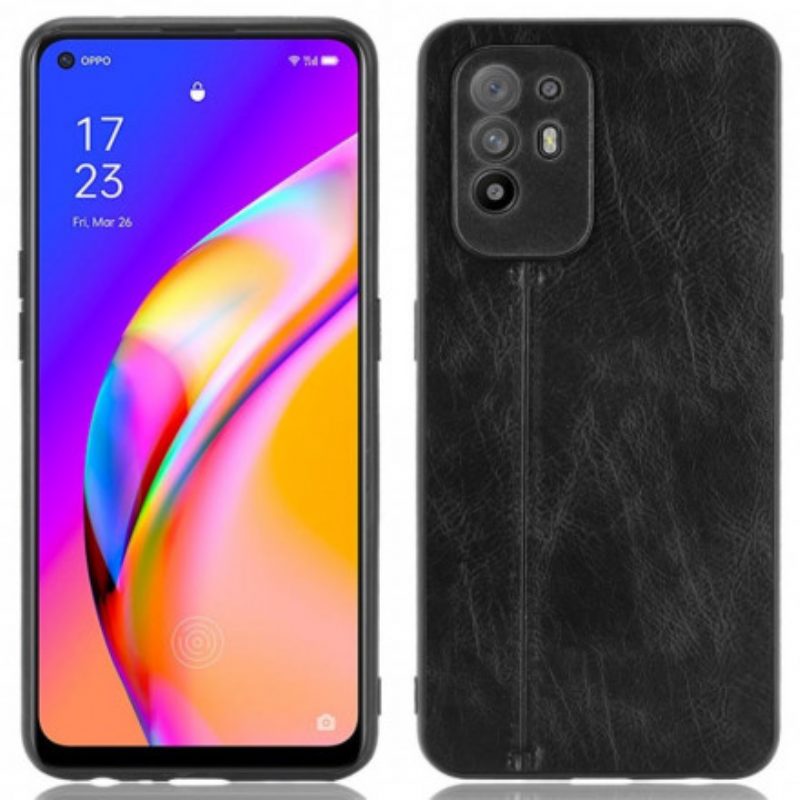 Handyhülle Für Oppo A94 5G Couture-ledereffekt