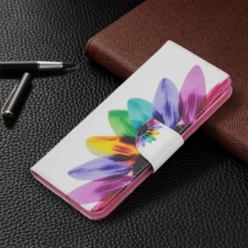 Lederhüllen Für Oppo A94 5G Aquarellblume