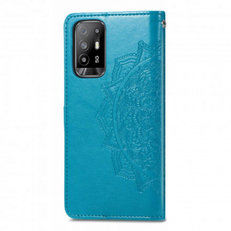 Lederhüllen Für Oppo A94 5G Mandala-mittelalter