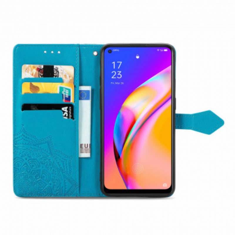 Lederhüllen Für Oppo A94 5G Mandala-mittelalter