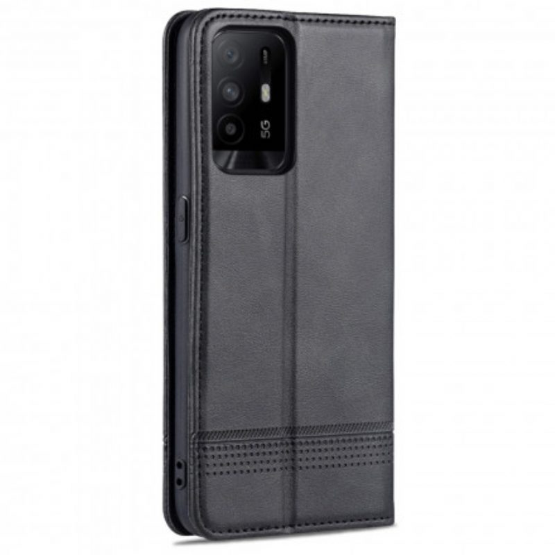 Schutzhülle Für Oppo A94 5G Flip Case Azns Leder-styling