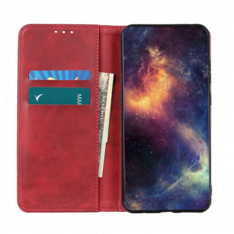 Schutzhülle Für Oppo A94 5G Flip Case Elegantes Spaltleder