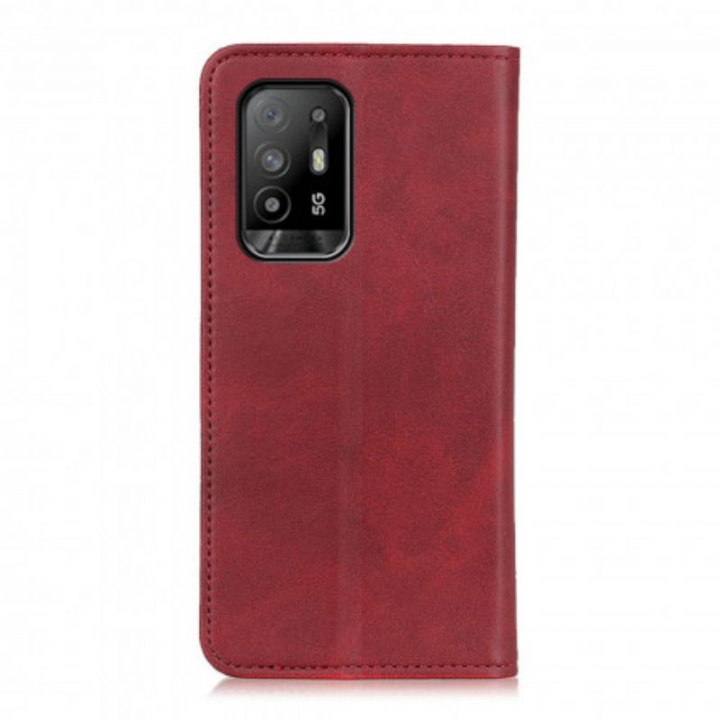 Schutzhülle Für Oppo A94 5G Flip Case Elegantes Spaltleder