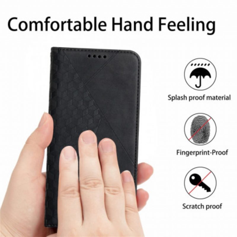 Schutzhülle Für Oppo A94 5G Flip Case Kubischer Skin-touch-stil