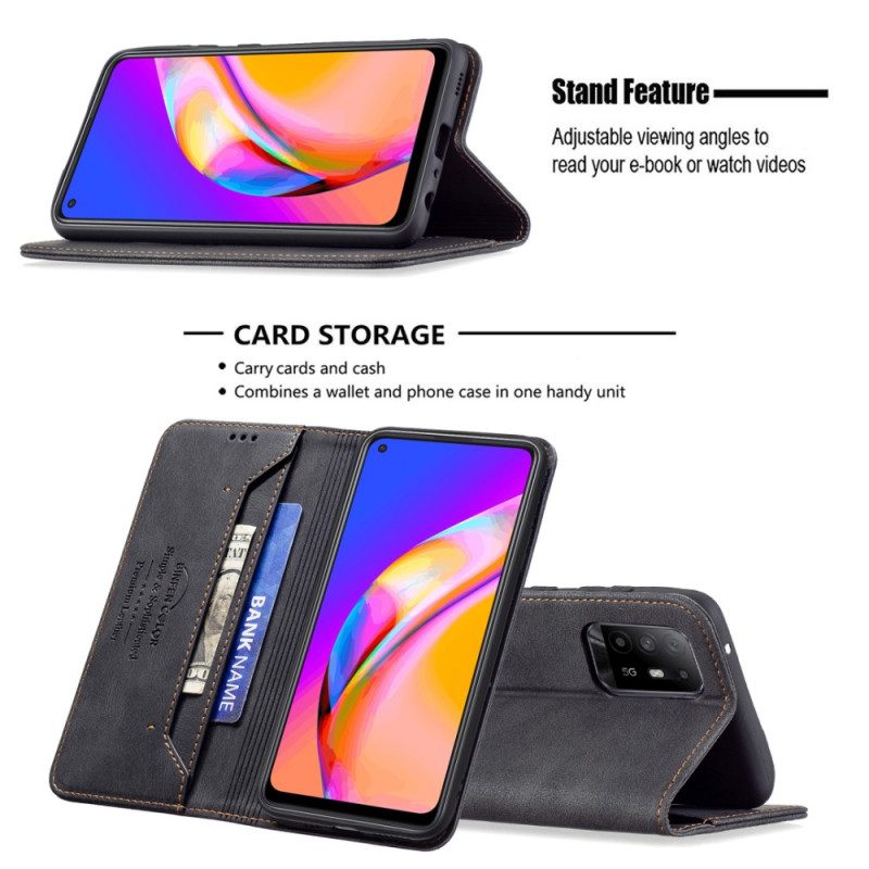 Schutzhülle Für Oppo A94 5G Flip Case Kunstleder