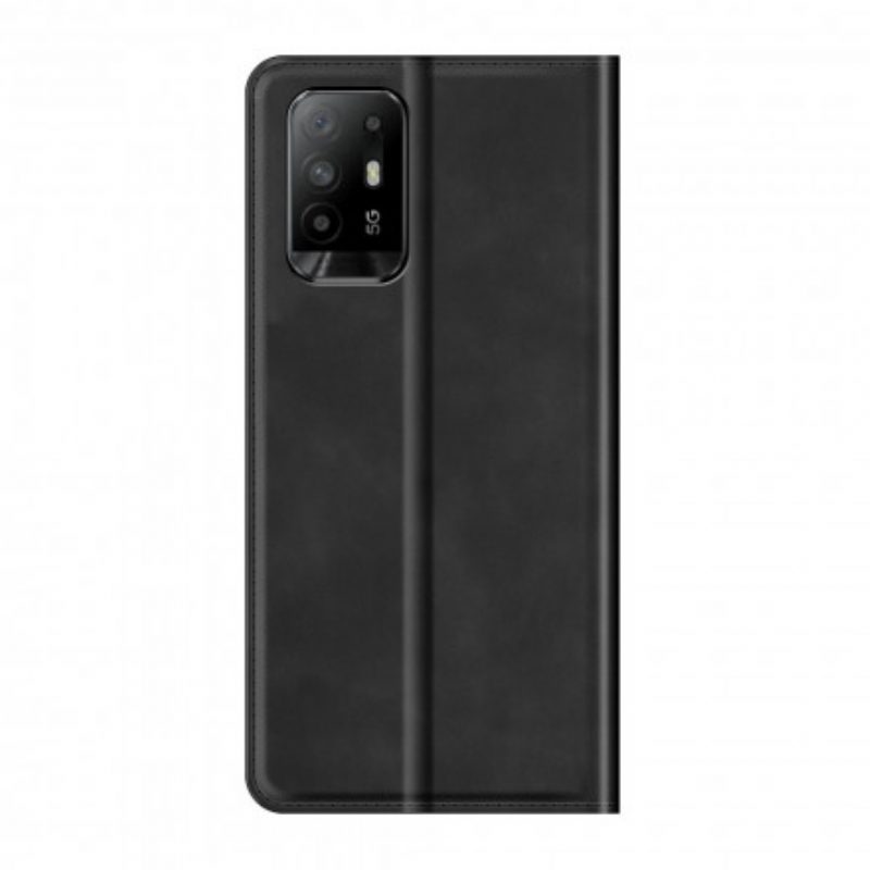 Schutzhülle Für Oppo A94 5G Flip Case Weicher Ledereffekt