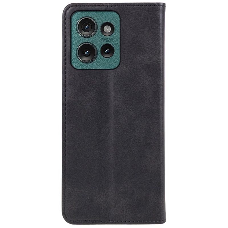 Flip Case Motorola Edge 50 Neo Lederstil