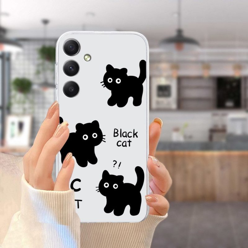 Hülle Für Samsung Galaxy S24 Fe Schwarze Katze