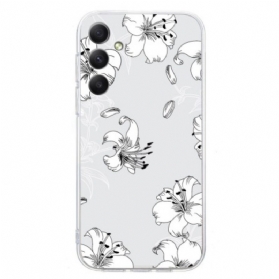 Hülle Samsung Galaxy S24 Fe Handyhülle Weiße Blumen