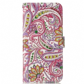 Lederhüllen Samsung Galaxy S24 Fe Paisley-muster