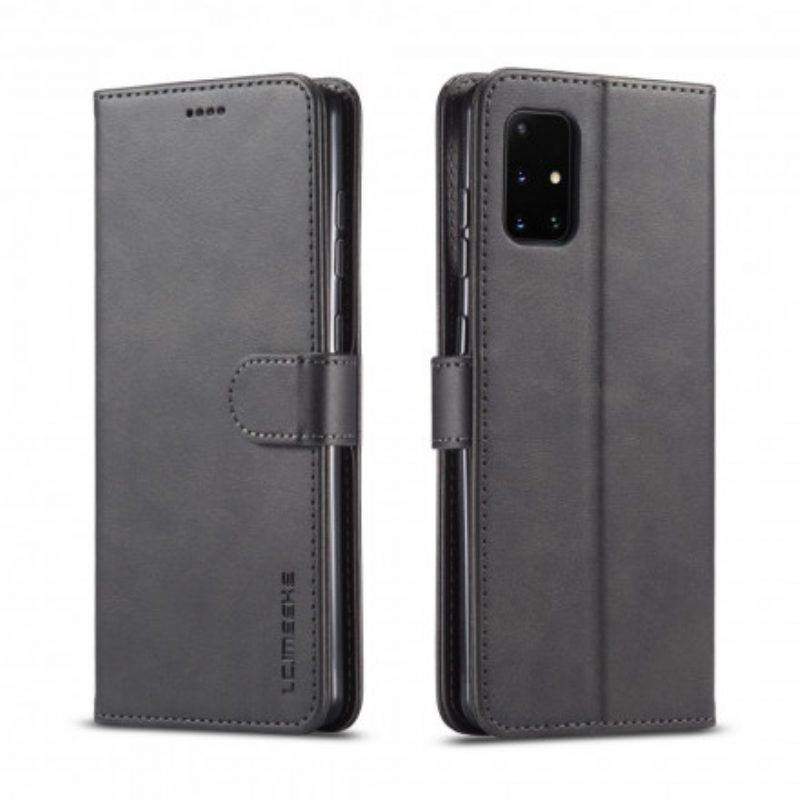 Flip Case Für Samsung Galaxy A71 5G Lc.imeeke Ledereffekt