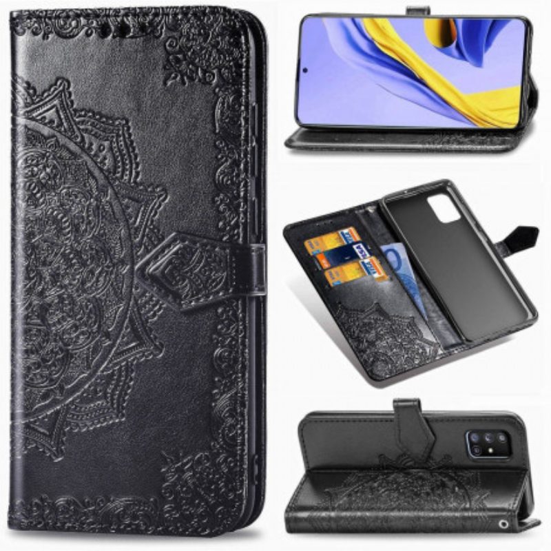 Flip Case Für Samsung Galaxy A71 5G Mandala-mittelalter