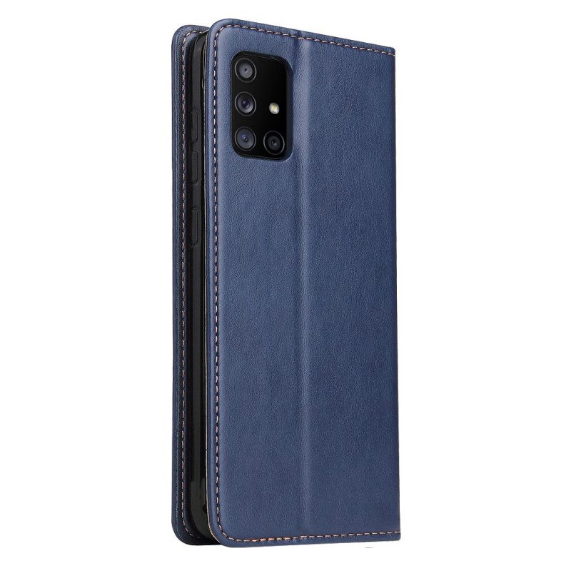 Schutzhülle Für Samsung Galaxy A71 5G Flip Case Echtes Leder