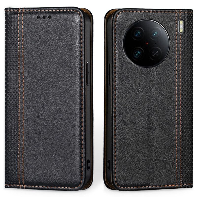 Schutzhülle Für Vivo X90 Pro Flip Case Vintage-kunstleder