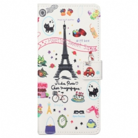 Flip Case Für Samsung Galaxy S23 Plus 5G Ich Liebe Paris