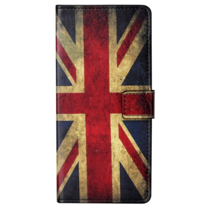 Flip Case Für Samsung Galaxy S23 Plus 5G Vintage Englische Flagge