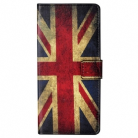 Flip Case Für Samsung Galaxy S23 Plus 5G Vintage Englische Flagge