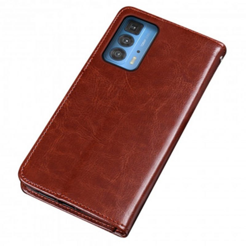 Flip Case Für Motorola Edge 20 Pro Kunstleder Idewei