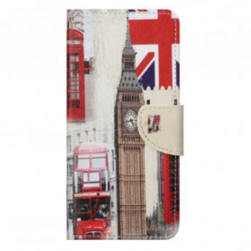 Flip Case Für Motorola Edge 20 Pro Londoner Leben