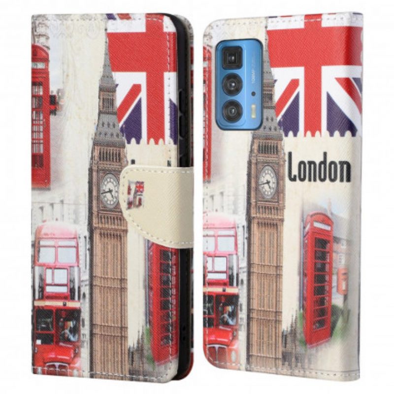 Flip Case Für Motorola Edge 20 Pro Londoner Leben