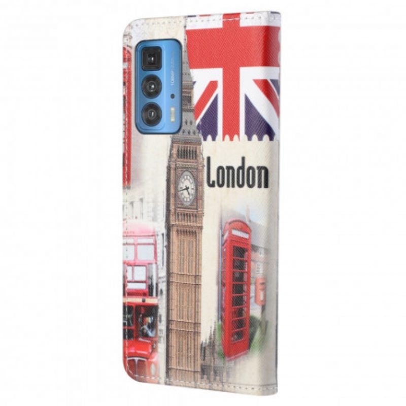 Flip Case Für Motorola Edge 20 Pro Londoner Leben