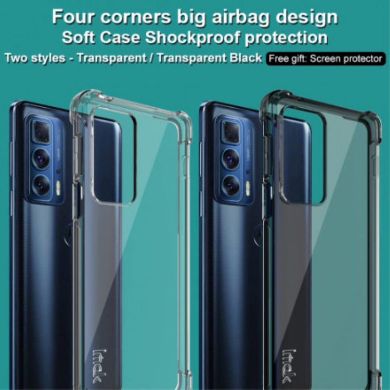 Handyhülle Für Motorola Edge 20 Pro Transparent Mit Imak-siebfolie