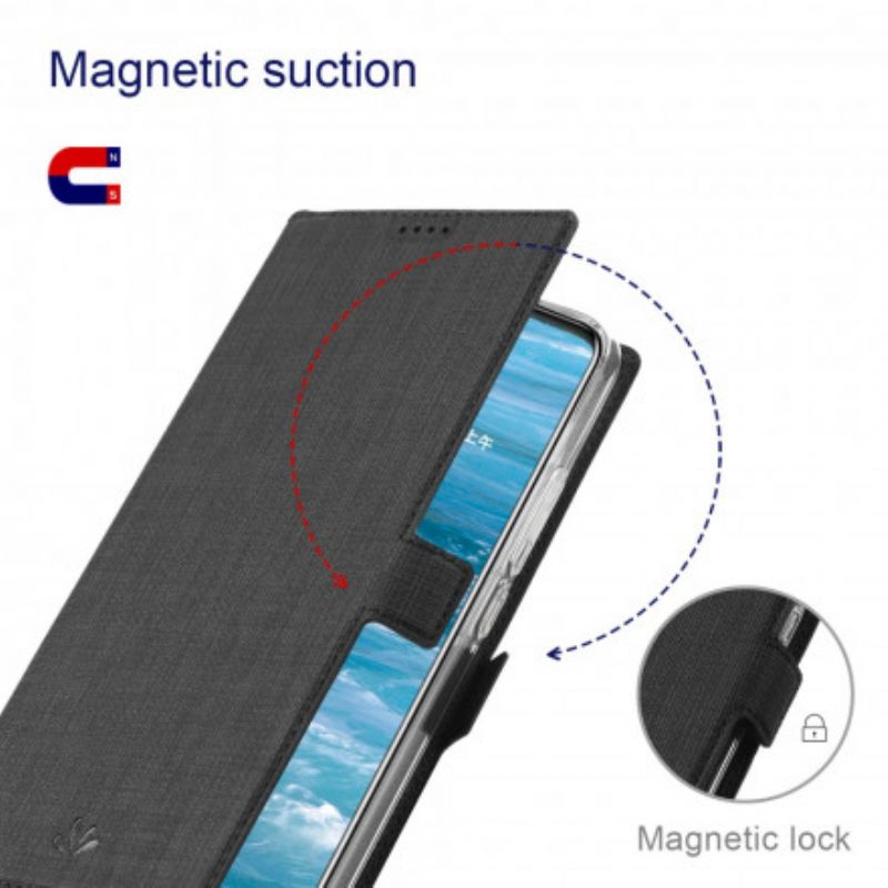 Schutzhülle Für Motorola Edge 20 Pro Flip Case Strukturiertes Vili