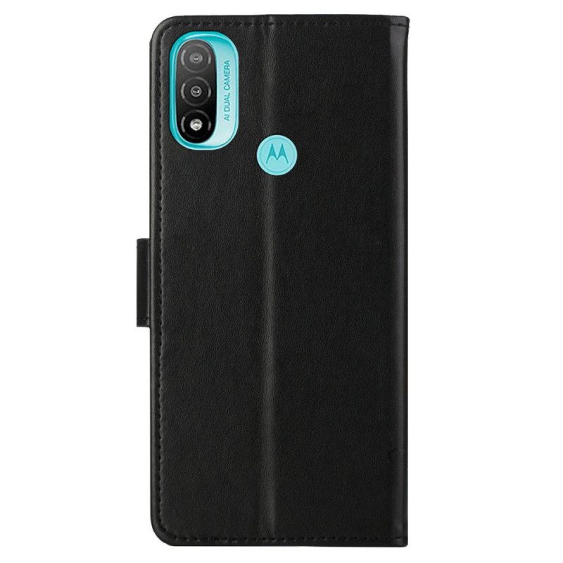 Flip Case Für Moto G71 5G Asiatische Schmetterlinge Und Blumen