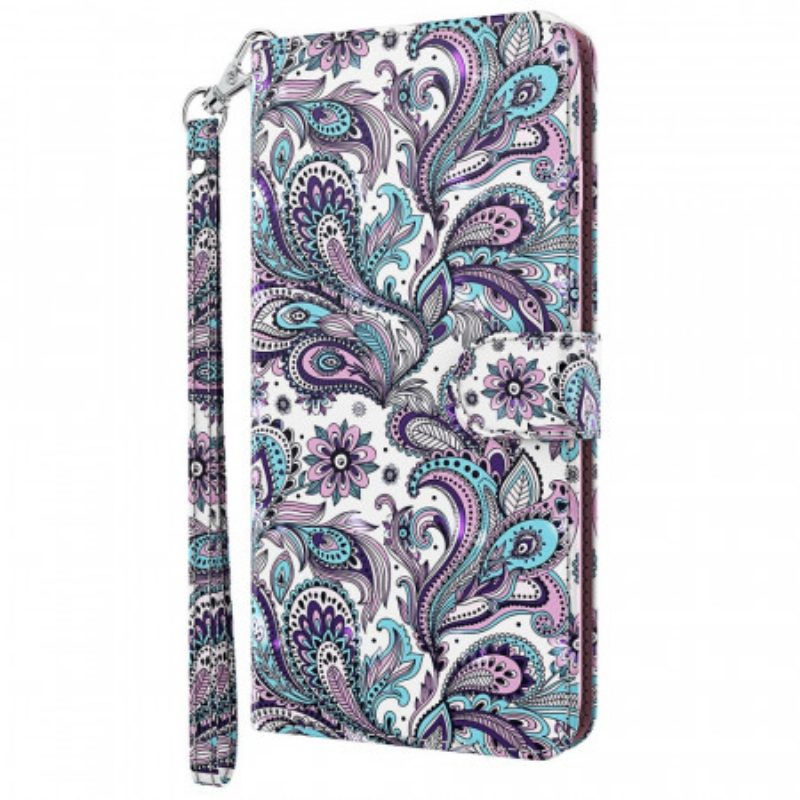 Flip Case Für Moto G71 5G Paisley