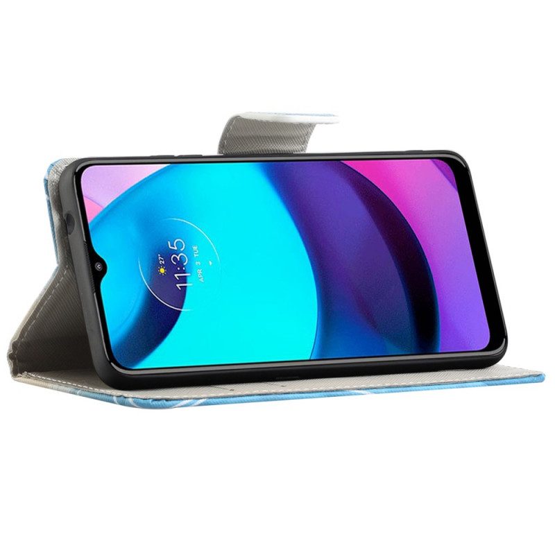 Flip Case Für Moto G71 5G Retro-eiffelturm