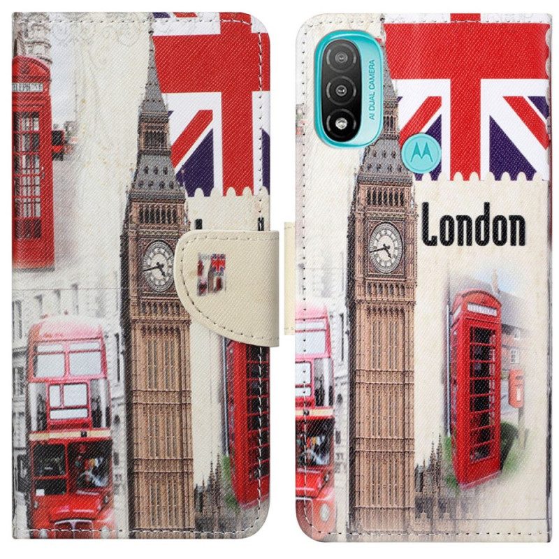 Lederhüllen Für Moto G71 5G Londoner Leben