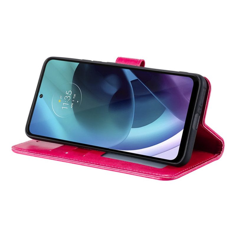 Lederhüllen Für Moto G71 5G Sonnenmandala