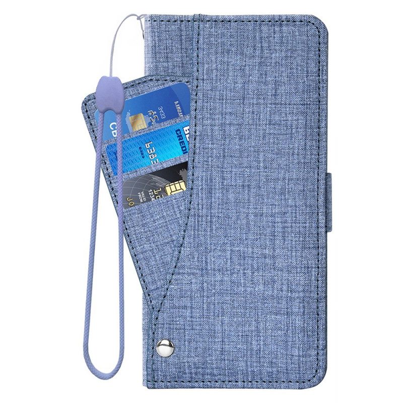 Flip Case Für Sony Xperia 5 IV Jeans Mit Drehbarem Kartenhalter