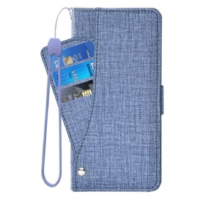 Flip Case Für Sony Xperia 5 IV Jeans Mit Drehbarem Kartenhalter