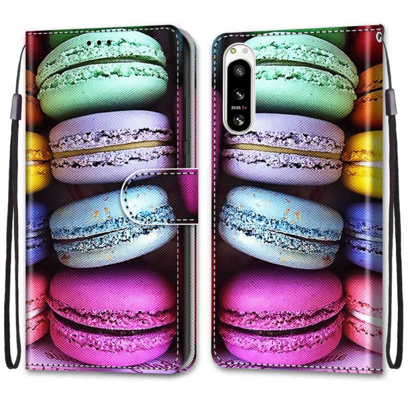 Flip Case Für Sony Xperia 5 IV Macarons