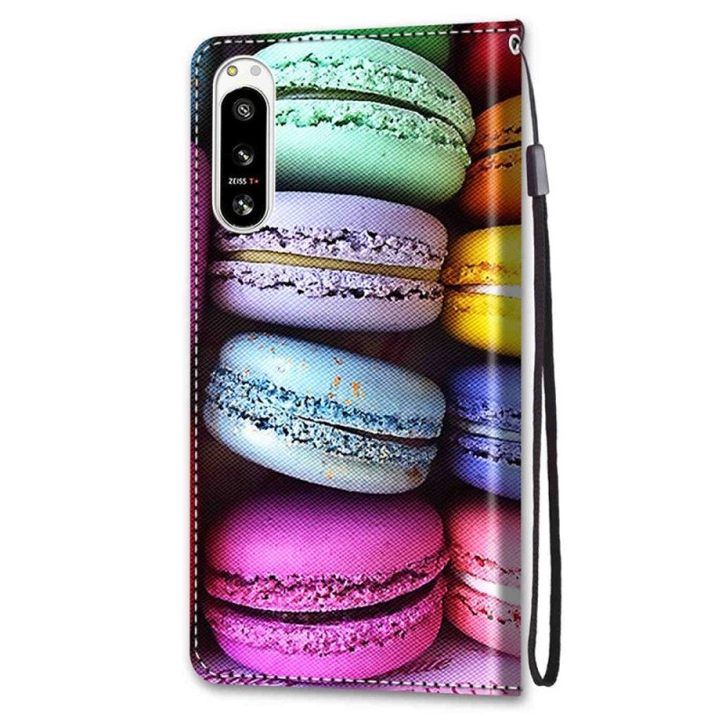 Flip Case Für Sony Xperia 5 IV Macarons